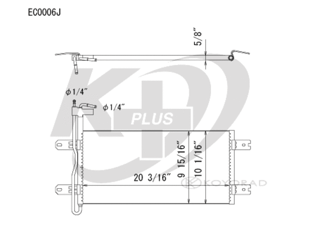 EC0006 - : Koyorad Automatic Transmission Oil Cooler for Koyo Image