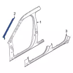 LB5Z78025A00A - Body: Bracket for Ford: Explorer, Police Interceptor Utility Image