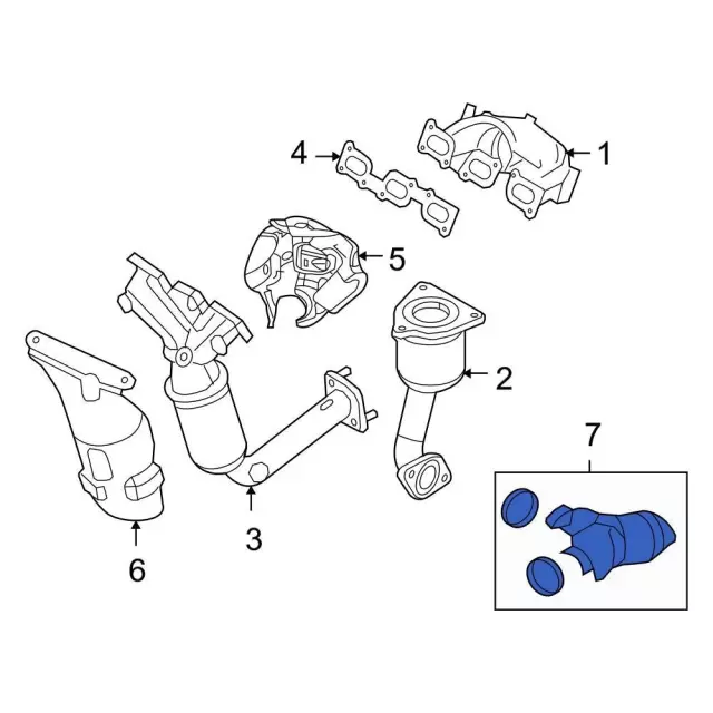 7E5Z5E258A - Exhaust: Heat Shield for Ford: Fusion | Mercury: Milan Image