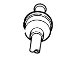 F3TZ9A487C - : Secondary Air Injection Pump Check Valve for Ford Image