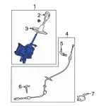 EJ5Z7210KE - : Gear Shift Assembly for Ford: Escape Image