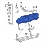 F75Z9002HD - Fuel System: Fuel Tank for Ford Image