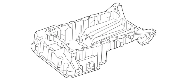 6420141100 - : Oil Pan for Mercedes-Benz: Sprinter 2500, Sprinter 3500, Sprinter 3500XD, Sprinter 4500 Image