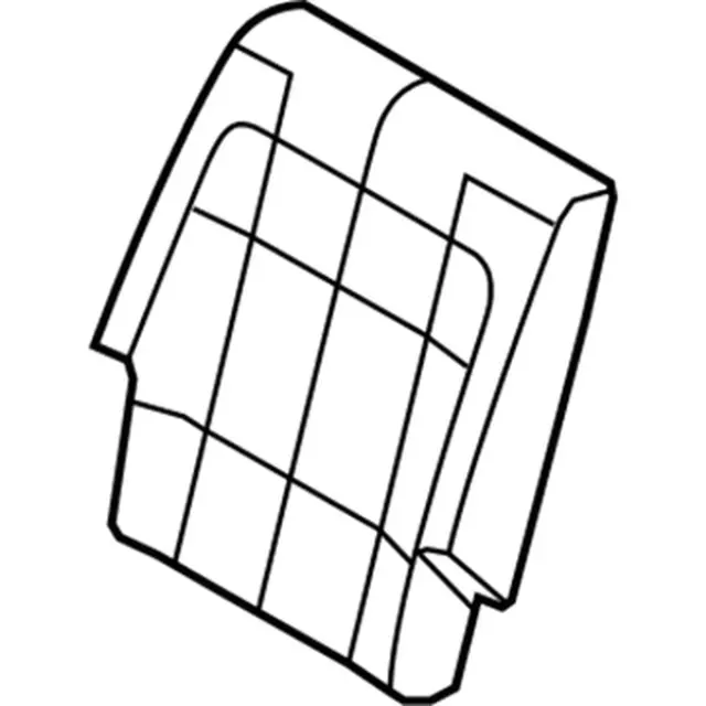 DA8Z7466600ED - Body: Seat Back Cover for Ford: Flex Image