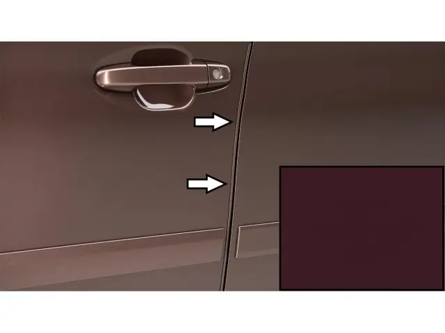 SOA801P040P7 - Exterior: Door Edge Guards - Dark Mahogany Pearl for Subaru Image