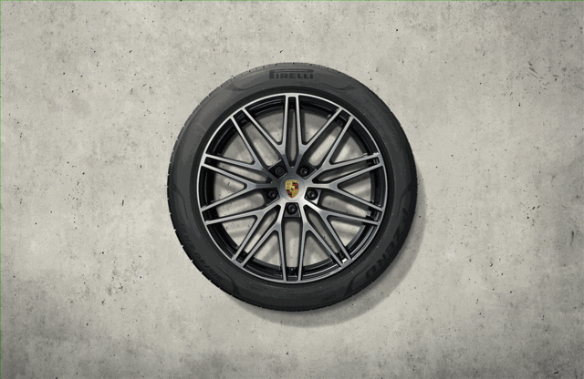 9Y0044663C - Wheels: 21-Inch RS Spyder Design Summer Wheel-and-Tire for Porsche: Cayenne Image