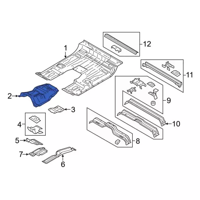 FL3Z1511140D - Body: Trans Tunnel for Ford Image