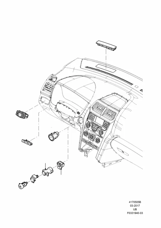 GB5Z11654BB - Electrical: Headlight Switch for Ford Image