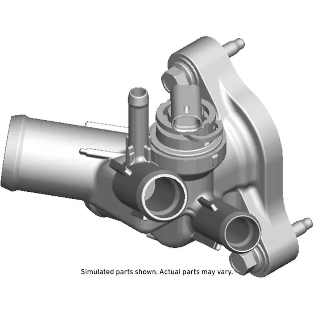 12707589 - : Water Outlet for Buick: Encore | Chevrolet: Cruze, Equinox, Malibu, Spark, Trax | GMC: Terrain Image