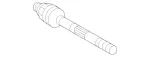 2073300500 - : Inner Tie Rod for Mercedes-Benz: E 350, E 400, E 550 Image