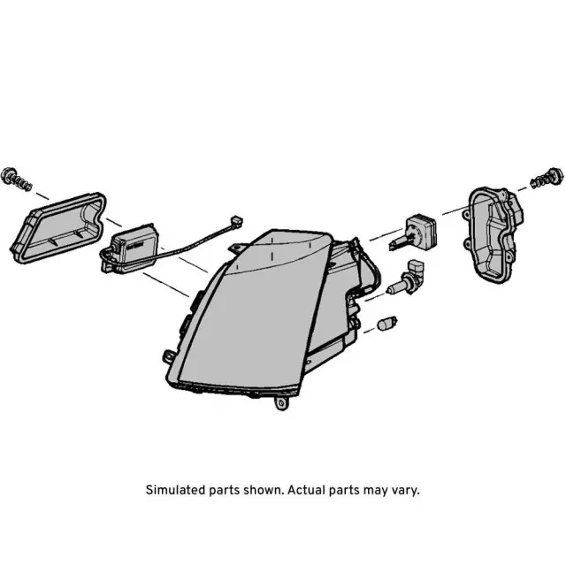 19352118 - : Driver Side Headlamp Assembly for GM Image