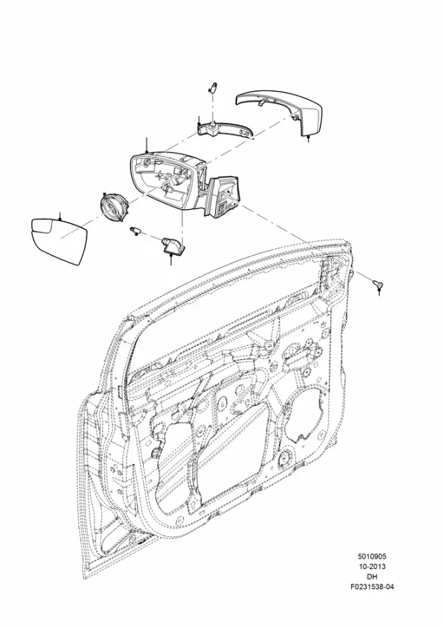CP9Z17682DA - Body: Mirror Assembly for Ford Image