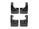 110134120134 - : Black MudFlap No-Drill DigitalFit® MudFlap Kit for WeatherTech Image