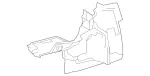 21769009419J36 - Body: Trunk Side Trim for Mercedes-Benz Image