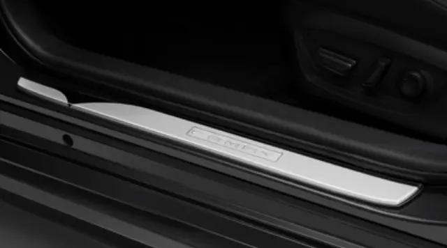 PT92203182 - Interior: Genuine Toyota 18 &amp; Newer Camry Door Sill Protectors w/Logo Set Of Four for Toyota Image