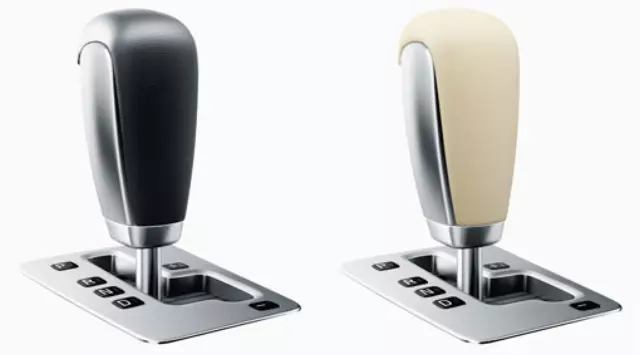 Leather Gearshift Knob W/Wood Inlay - Volvo (30756902)