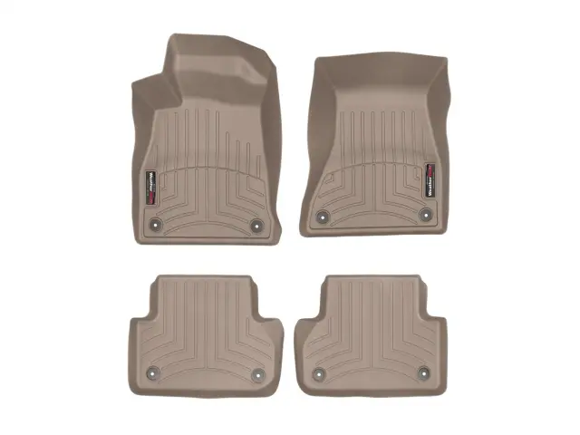 459371459072 - Accessories: Front &amp; Rear Tan FloorLiner™ DigitalFit® for WeatherTech Image