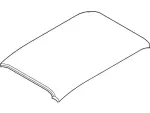 YR3Z6350202AA - Body: Roof Panel for Ford: Mustang Image