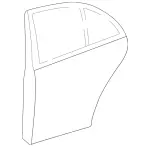 211730010528 - : Door, Body-In-White for Mercedes-Benz: E320, E500 Image