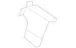 2046460662 - Rear End: Connecting Sheet for Mercedes-Benz: C250, C300, C350, C63 AMG Image