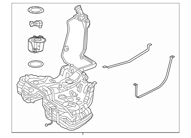 2234700402 - Fuel System: Fuel Tank for Mercedes-Benz: Maybach S580, S500, S580, S580e Image