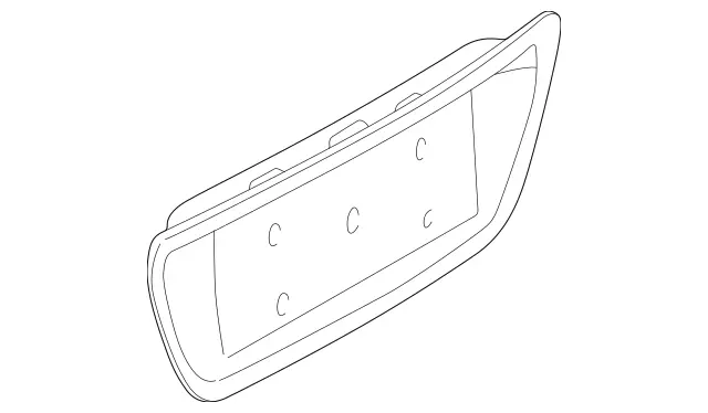 2037500181 - Trunk Lid: Insert for Mercedes-Benz: C32 AMG Image image