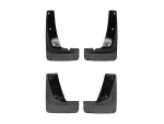 110127120127 - : Black MudFlap No-Drill DigitalFit® MudFlap Kit for WeatherTech Image