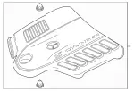 2560109906 - Engine Compartment Lining/Air Intake: Engine Cover for Mercedes-Benz Image