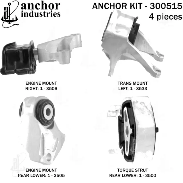 300515 - Engines &amp; Components: Anchor Engine Mount Kit for Anchor Image