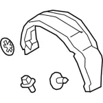 DT1Z61278B51E - : Wheelhouse Liner for Ford: Transit Connect Image