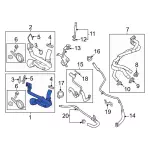 LC3Z8075E - Cooling System: Reservoir Hose for Ford Image