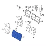 NL3Z1666601AA - Body: Seat Back Cover for Ford: F-150, F-150 Lightning, F-250 Super Duty, F-350 Super Duty, F-450 Super Duty Image