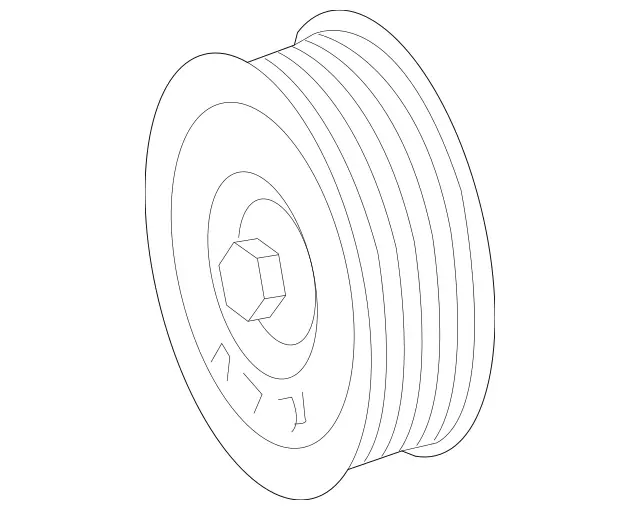 1562020619 - Cooling System: Pulley for Mercedes-Benz Image