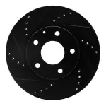 63380053L - : DFC Brake Rotor - Drilled and Slotted - Black for DYNAMIC FRICTION Image