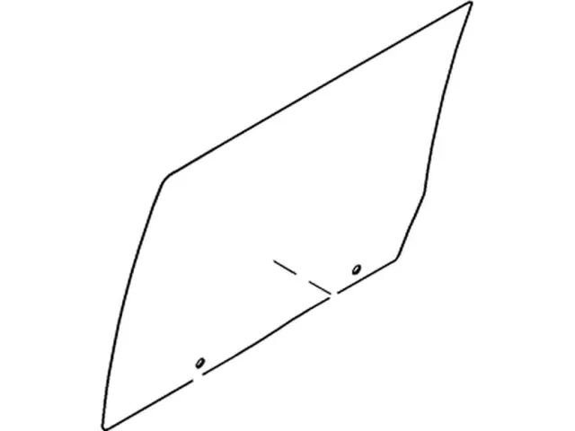 8A8Z7425712B - Body: Door Glass for Ford: Flex Image