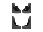 110123120123 - : Black MudFlap No-Drill DigitalFit® MudFlap Kit for WeatherTech Image