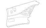 21769055013E51 - Body: Upper Quarter Trim for Mercedes-Benz Image