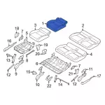 KT1Z1763804BF - Body: Cushion Cover for Ford Image