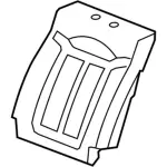BL3Z1666801C - Body: Seat Back Pad for Ford Image