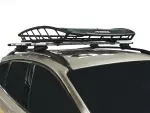 VJT4Z7855100C - Hauling: 2020-2025 Ford - Cargo Basket - Rack-Mounted With Net for Ford: Bronco, Bronco Sport, E-350 Super Duty, E-450 Super Duty, EcoSport, Edge, Escape, Expedition, Explorer, F-150, F-250 Super Duty, F-350 Super Duty, F-450 Super Duty, F-550 Super Duty, Fusion, Maverick, Mustang Mach-E, Ranger, Transit Connect | Lincoln: Aviator Image