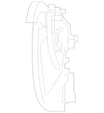 2538870100 - Detachable Parts: Airflow Serration for Mercedes-Benz: GLC300, GLC43 AMG, GLC63 AMG, GLC63 AMG S Image