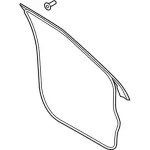 JL1Z7820530A - Body: Door Weather-strip for Ford Image