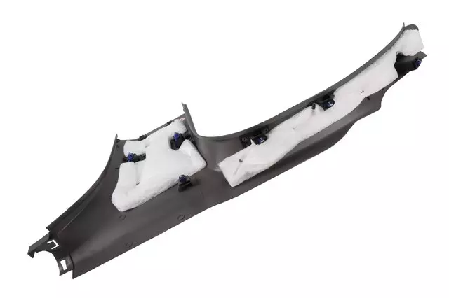 Dark Titanium Driver Side Center Pillar Lower Trim Panel - GM (23222761)