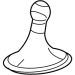 8L8Z7213A - Body: Knob for Ford Image