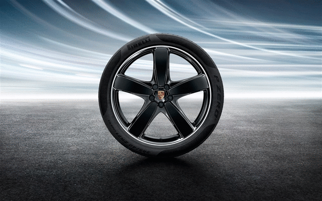95B044665P - Wheels: 2019-2022 Porsche Macan - 21-Inch Sport Classic Summer Wheel-And-Tire for Porsche: Macan Image