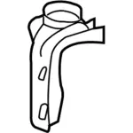 1L2Z8A193AB - Body: Radiator Support Bracket for Ford: Explorer | Lincoln: Aviator | Mercury: Mountaineer Image