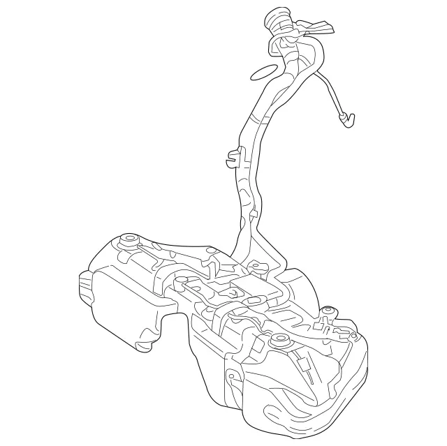 2044707002 - Fuel System: Fuel Tank for Mercedes-Benz: C300, C350, GLK350 Image image