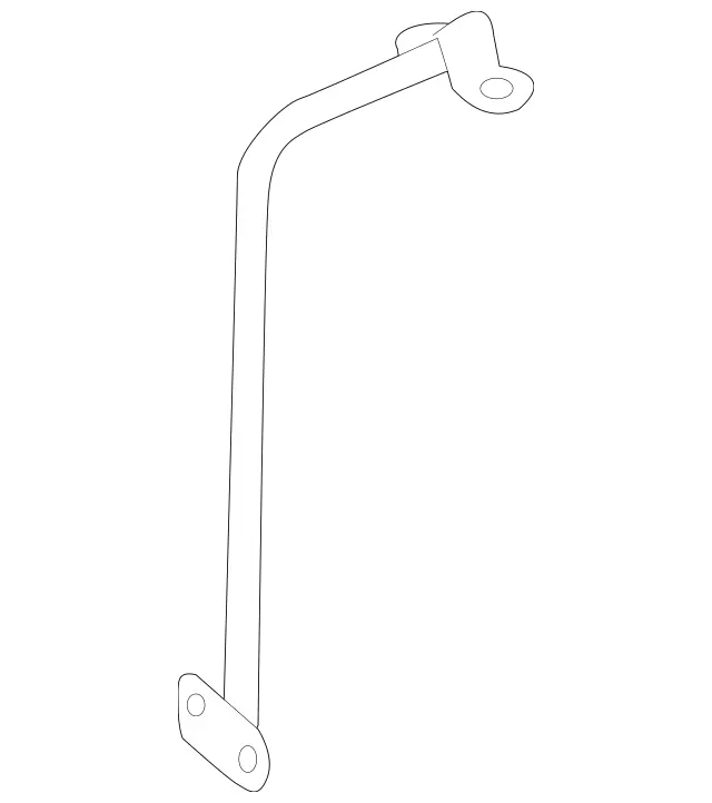 204880016464 - Front-End Assembly, Front Panel: Retaining Hook for Mercedes-Benz: C250, C300, C350, C63 AMG Image image