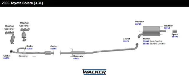 35725 - Exhaust: Exhaust System Hanger Insulator for Walker Exhaust Image