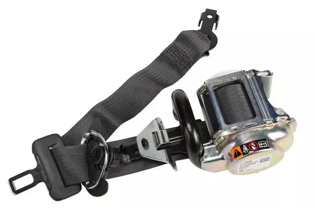 Part# 19331205 Jet Black Passenger Seat Belt with Retractor and Pre-Tensioner - GM (19331205)
